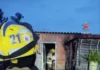 Botijão de gás pega fogo e incendeia casa em Planaltina