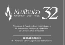Brasília recebe solenidade em memória das vítimas do Genocídio de 1994 contra os Tutsis em Ruanda