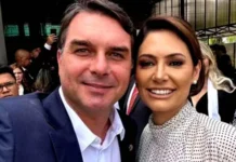 Flávio Bolsonaro diz que briga com Michelle é “página virada”