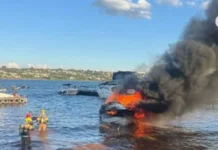 Vítimas de incêndio em lancha seguem internadas no Hran; confira o vídeo